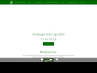 neuberger-kulturtage.org Webseite Vorschau