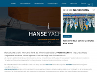 hanseyachts.hr Webseite Vorschau