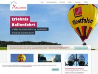 alb-ballooning.de Webseite Vorschau