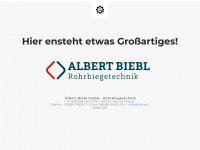 albert-biebl.com Webseite Vorschau
