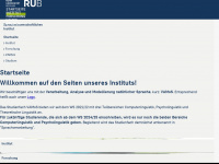 linguistics.ruhr-uni-bochum.de Webseite Vorschau