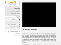 humanistmovement.net Webseite Vorschau