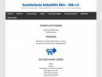 sozialistischeselbsthilfekoeln.de Webseite Vorschau