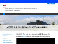 iea-dhc.org Webseite Vorschau