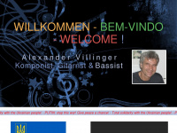 alex-villinger.com Webseite Vorschau