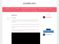 alexandra-bentz.de Webseite Vorschau