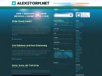 alexstorm.net Webseite Vorschau