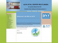 alfa-vitalcenter.de Webseite Vorschau