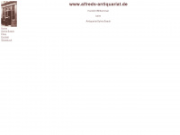alfreds-antiquariat.de Webseite Vorschau