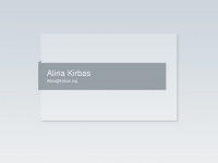 alina-kirbas.de Webseite Vorschau