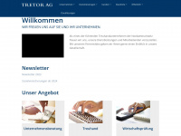 tretor.ch Webseite Vorschau