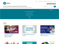 asha.org Webseite Vorschau