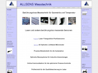 allsens-messtechnik.de Webseite Vorschau