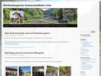 schwarzwaldbahn-calw.de Webseite Vorschau