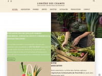 lumiere-des-champs.ch Webseite Vorschau