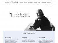 thomasbernhard.at Webseite Vorschau