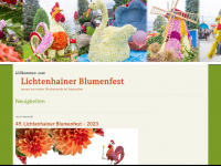 lichtenhainer-blumenfest.de Webseite Vorschau