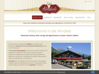 almdiele.com Webseite Vorschau