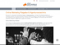 aloma.de Webseite Vorschau