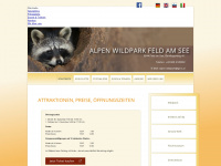 alpen-wildpark.com Webseite Vorschau