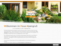 alpengruss.info Webseite Vorschau