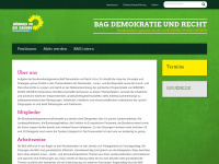 gruene-bag-demokratie-und-recht.de Webseite Vorschau