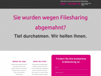 abgemahnt-wegen-filesharing.de Webseite Vorschau