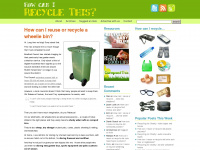 recyclethis.co.uk Webseite Vorschau