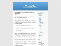 abwaschbar.wordpress.com Webseite Vorschau