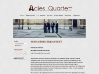 aciesquartett.com Webseite Vorschau