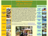 indien-reisebericht.de Webseite Vorschau
