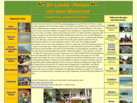 srilanka-reisen.de Webseite Vorschau
