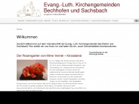 bechhofen-evangelisch.de Webseite Vorschau