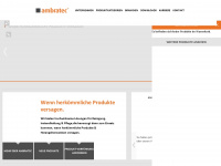 ambratec.de Webseite Vorschau