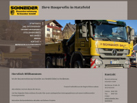schneider-bau-hatzfeld.de Webseite Vorschau
