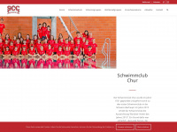 schwimmclubchur.ch Webseite Vorschau