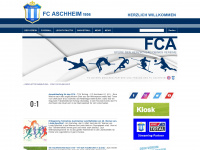 fcaschheim.de Webseite Vorschau