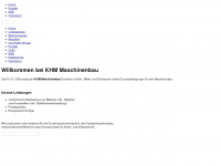 khm-maschinenbau.de Webseite Vorschau