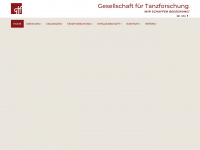 gtf-tanzforschung.de Webseite Vorschau