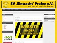 sv-eintracht-profen.de Webseite Vorschau
