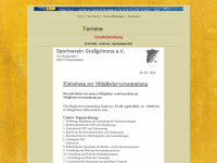 svgrossgrimma.de Webseite Vorschau