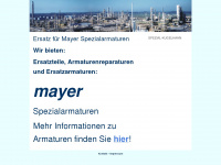 mayer-spezialarmaturen.de Webseite Vorschau