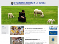 petrusbruderschaft.de Webseite Vorschau