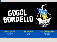 gogolbordello.com Webseite Vorschau