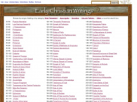 earlychristianwritings.com Webseite Vorschau