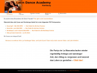 latin-dance-academy.de Webseite Vorschau