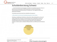 schulden.ch Webseite Vorschau