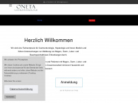 oneta.ch Webseite Vorschau