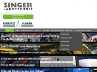 singer-landtechnik.de Webseite Vorschau