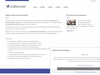 vidicom.de Webseite Vorschau